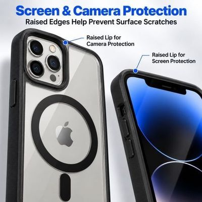 iPhone 15 Pro Transparent Magnetic Cover @ Just ₹170
