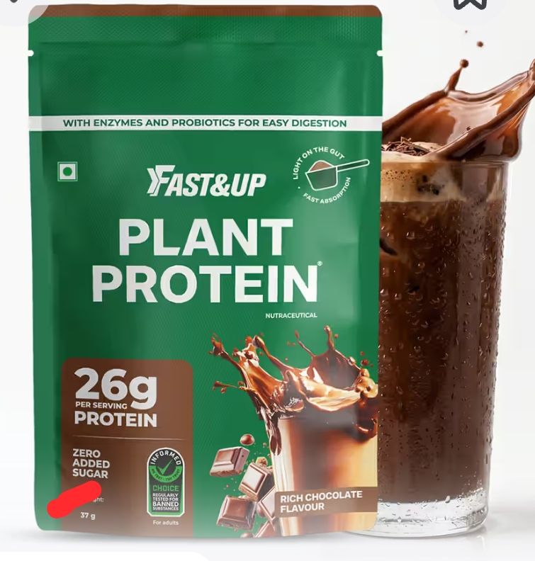 Fast&Up Plant Protein Rich Chocolate - Single Serving Sachet
