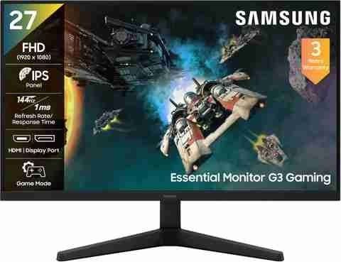 Samsung G3 Gaming Monitor 68.58 cm (27 inch) Full HD LED Backlit IPS Panel Gaming Monitor (LS27HG310EWXXL) (Response Time: 1 ms, 144 Hz Refresh Rate)