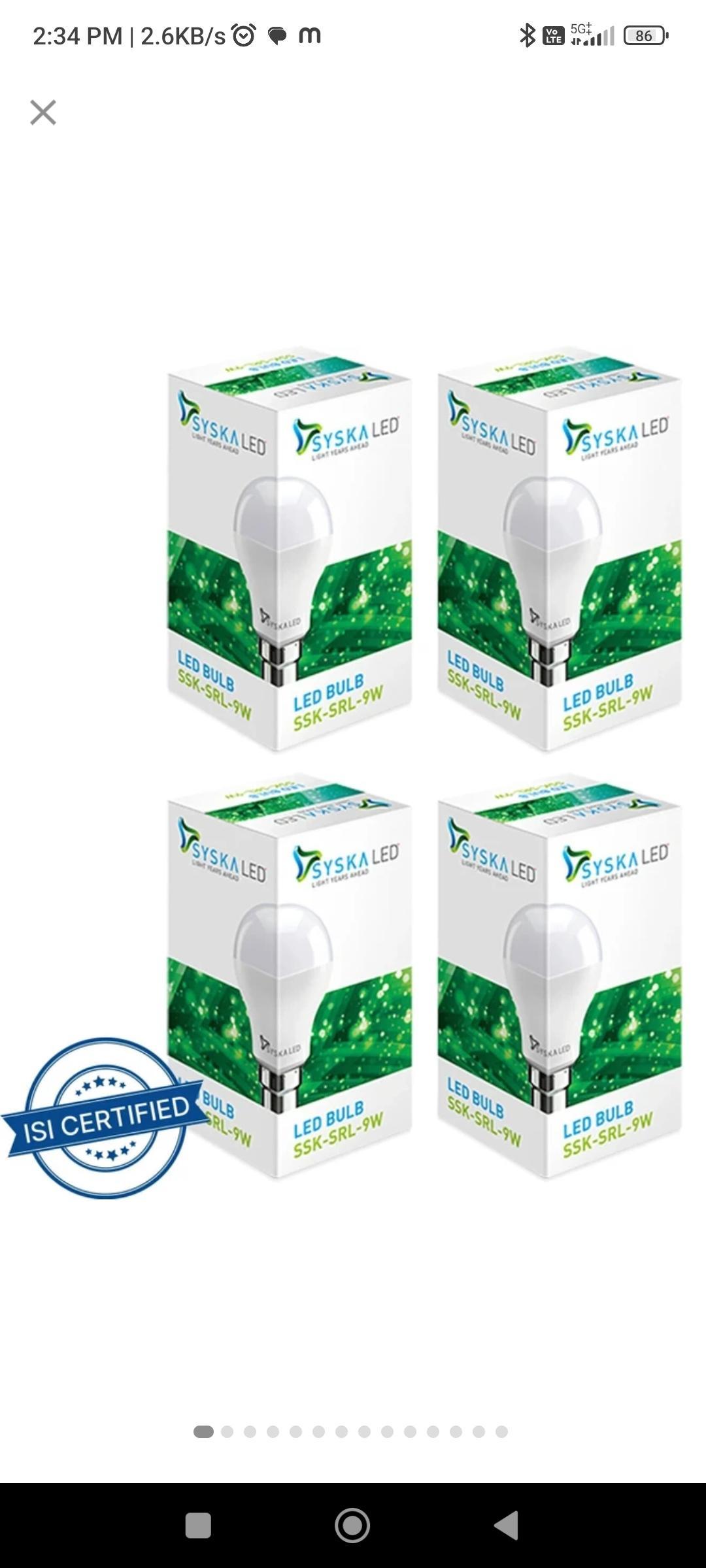 9 W Basic Standard B22 LED Bulb