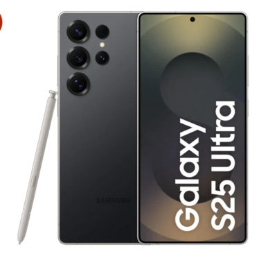 Samsung Galaxy S25 Ultra 5G AI Smartphone (Titanium Black, 12GB RAM, 256GB Storage), 200MP Camera, 5000mAh Ultra Long Battery, QHD+ Dynamic AMOLED 2X, Galaxy AI, Knox Security, S Pen Included