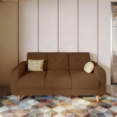 Interio by Godrej Zompy Advance 3-Seater Fabric Sofa for Living Room [₹8000 Coupon]