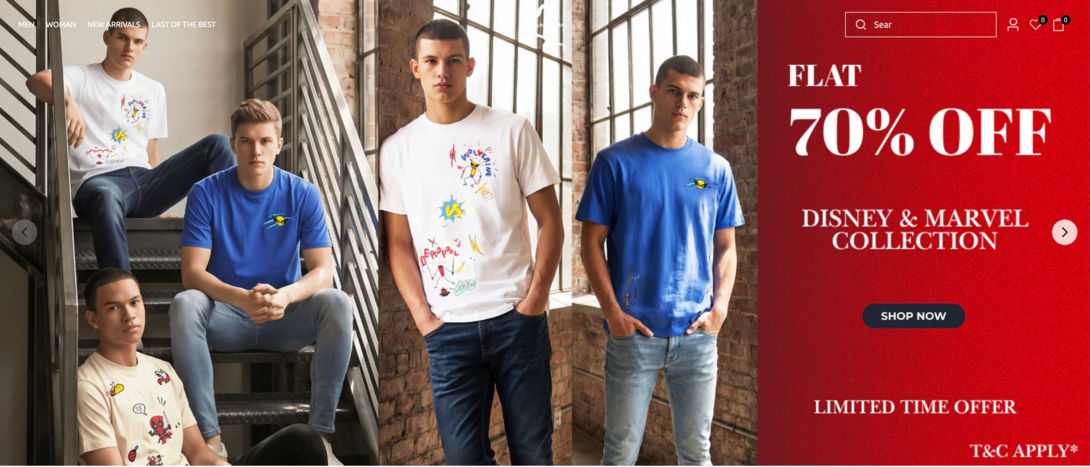 Flat 70% off on beinghumanclothing
