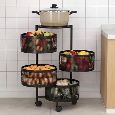 HomeWiz Round Kitchen Rack 4- Layer [₹3490 Coupon]