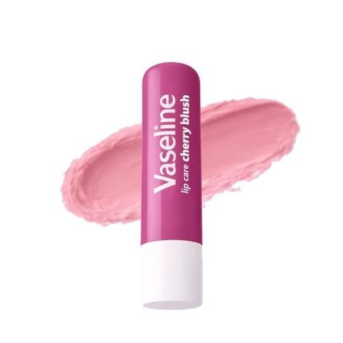 Vaseline Lip Care | Cherry Blush Tinted Lip Balm Stick | Up to 48Hr Moisturization | with Petroleum Jelly & Vitamin E | Made in South Korea | 4.8g