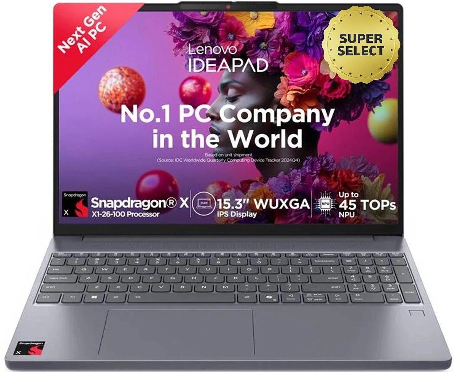 Lenovo Snapdragon X - (16 GB/512 GB SSD/Windows 11 Home) 15Q8X10 ...more