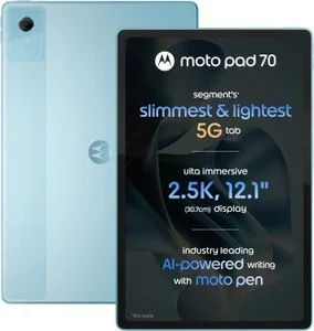 MOTOROLA pad 70 8 GB RAM 256 GB ROM 12.1 inch with Wi-Fi+5G Gamin...more