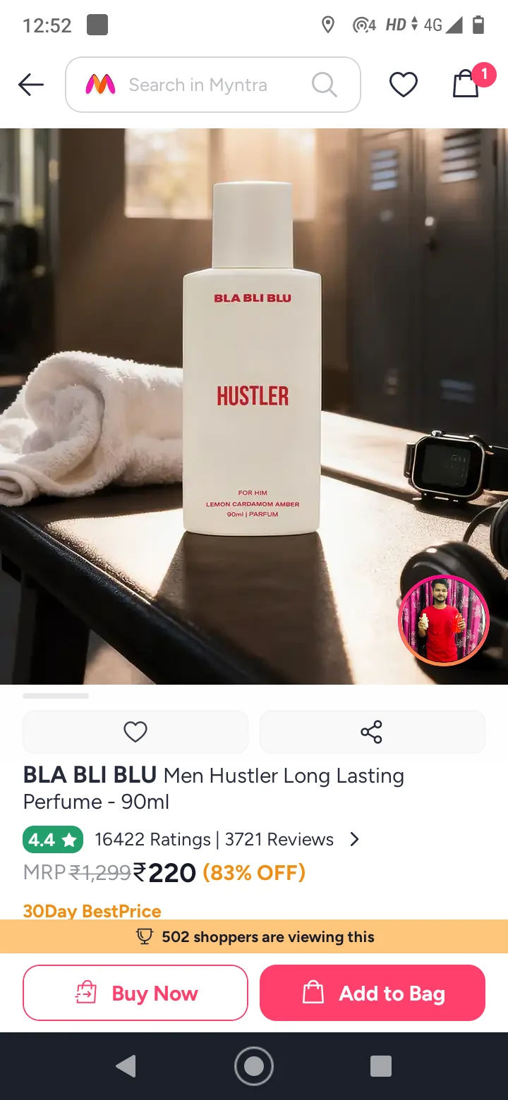 BLA BLI BLU hustler Perfume 90ml