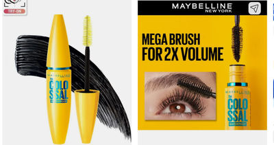 MAYBELLINE NEW YORK Volume Express Colossal Masacara, Waterproof 10 ml (Black)
