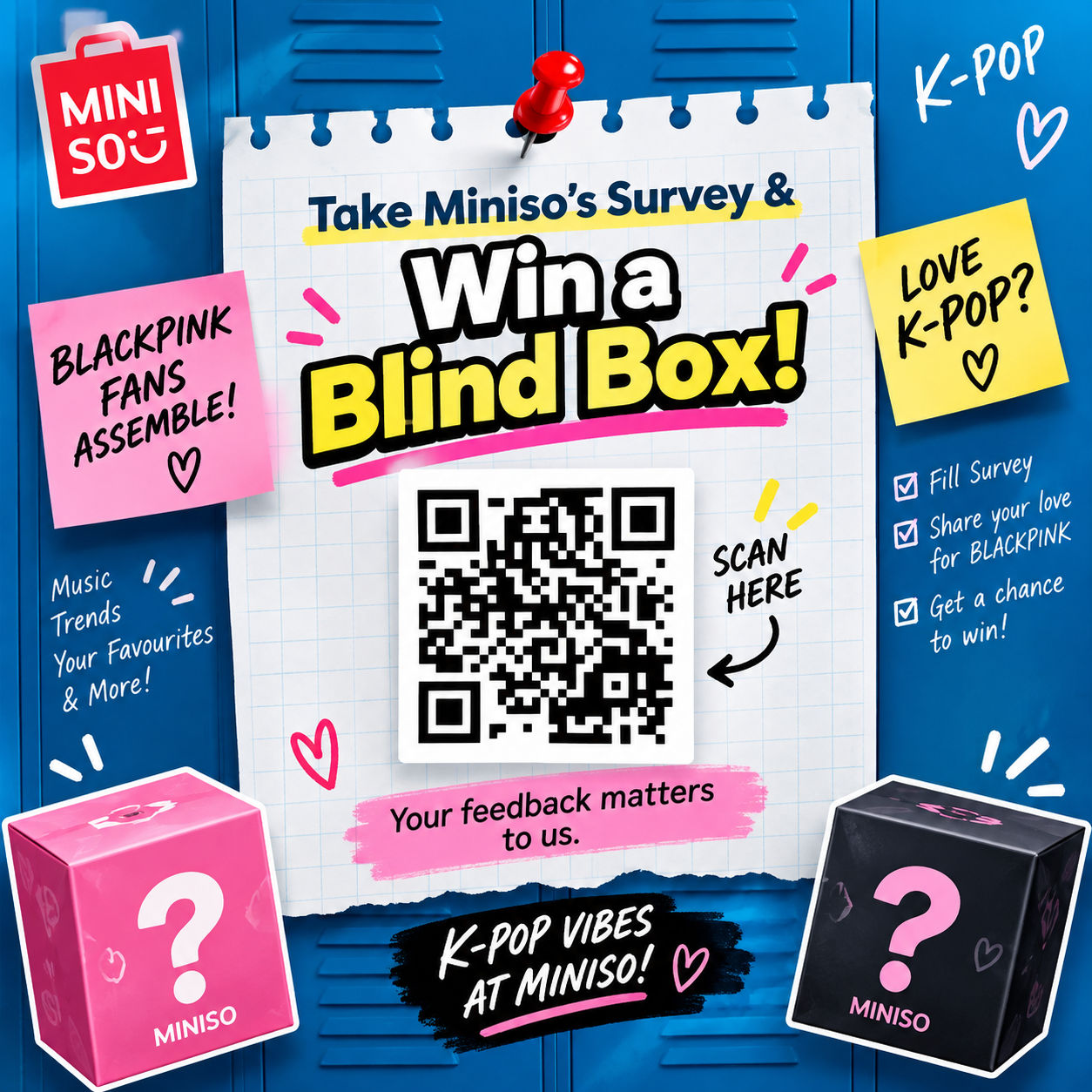 MINISO Survey - Get a FREE Blind Box