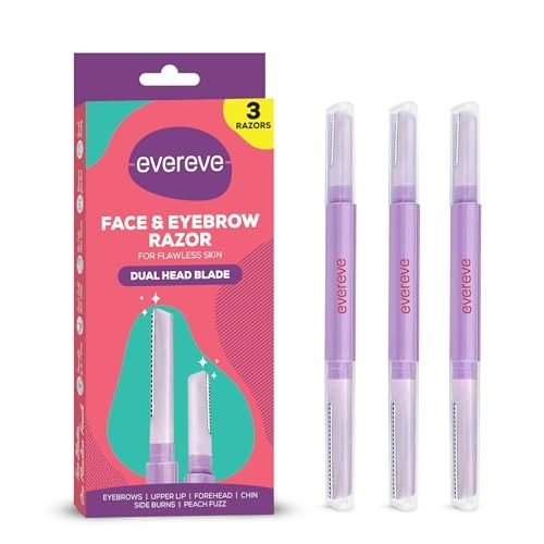 Evereve Face & Eyebrow Razor for Women, Pack of 3