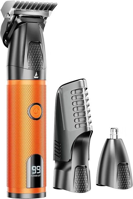 boAt Slazer K100+ Full Body Trimmer for Men, 200 Min Run-Time, Stainless Steel + Ceramic, IPX6,