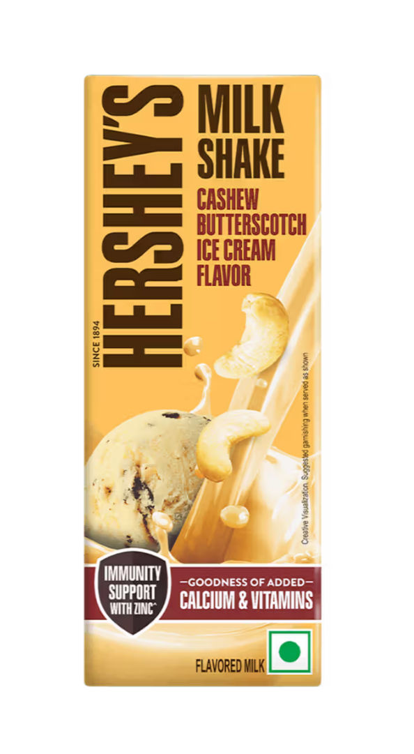 Instamart Fresh Wednesday Bazaar - Hershey's Milkshake Cashew Butterscotch Ice Cream @9