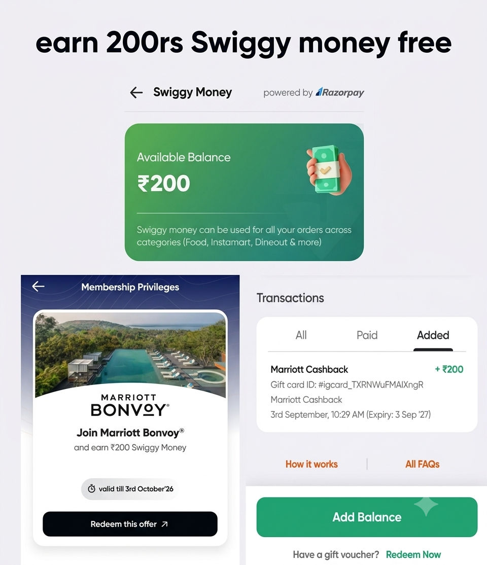 🤑 Claim ₹200 Swiggy Money FREE - New Users Only!