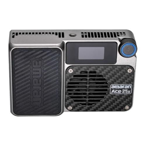 Amaran Ace 25x Pocket Bi-Color LED Light: Boost Mode Up to 32W, Bi-Color Mini Video Light (2,700-6,500K), 1,636 Lux@1m(Silver)