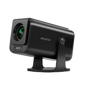 [Coupon + SBI/Axis CC EMI ] WZATCO Yuva Go Pro Native 1080P Projector, Black