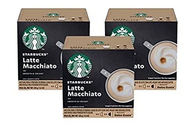 Starbucks Coffee by Nescafe Dolce Gusto, Latte Macchiato, Coffee Pods, 12 Capsules