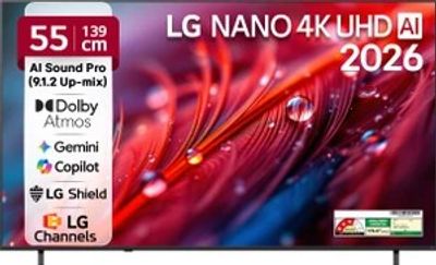 LG 139 cm (55 inch) Ultra HD (4K) LED Smart WebOS TV 2026 Edition...more