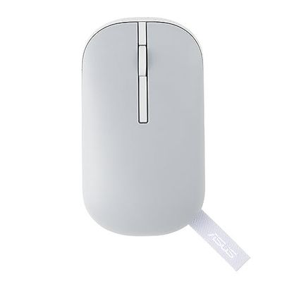 ASUS Marshmallow MD100 Wireless Bluetooth Mouse with Dual Mode (Bluetooth 5.0 & 2.4GHz), Silent Clicks, Adjustable 800/1000/1600 DPI, Multi-Device, Ergonomic Design, Grey, 1-Year Warranty