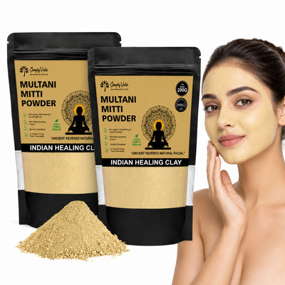 Simply Vedic 100% Natural Multani Mitti Powder 400g @ ₹90 Only | 87% OFF!
