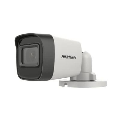 Hikvision 5 MP Outdoor Bullet CCTV Camera with inbuilt Audio Mic IP67 , White