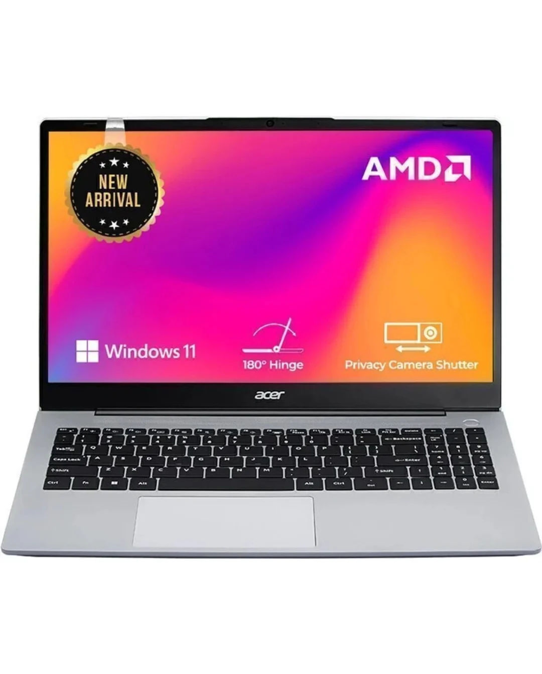 Acer Aspire 15 AMD Ryzen 7 Octa Core 7730U (16 GB/512 GB SSD/Windows 11 Home) Aspire AS1542 Thin and Light Laptop (15.6 Inch, Silver, 1.79 Kg)