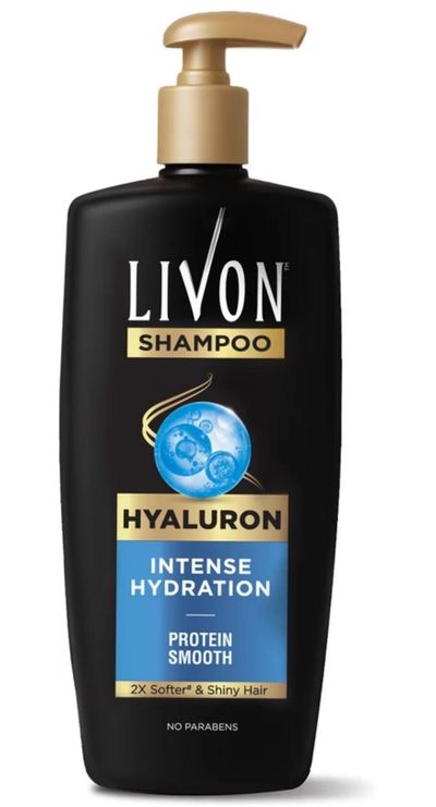 Livon Hyaluron Shampoo for Women & Men |Hydrates Dry & Dull Hair |2x Soft & Shiny Hair