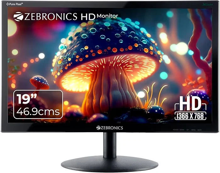 ZEBRONICS Zeb-V19Hd 18.5 Inch (46.99 Cm) Led Monitor