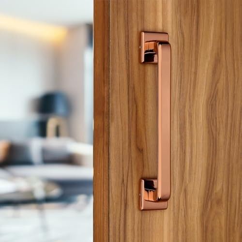 Sensi Main Door Handle - 8 Inch Premium Heavy Stainless Steel Pull Handle | Stylish & Durable Door Hardware for All Type of Doors | Rose Gold Finish| Pack of 1