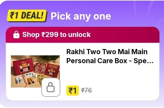 LOOT 1RS Personal Care Box - Special Raksha Bandhan Gift Set Plastic (PVC) Body wash