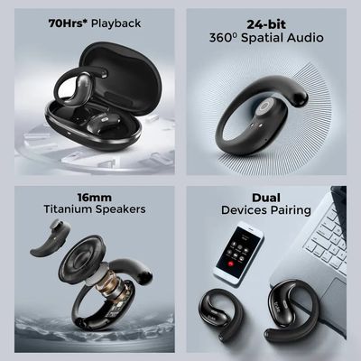 truke ResonanceX OWS w/ 70H Playtime, 24-bit Spatial Audio, 16mm ...more