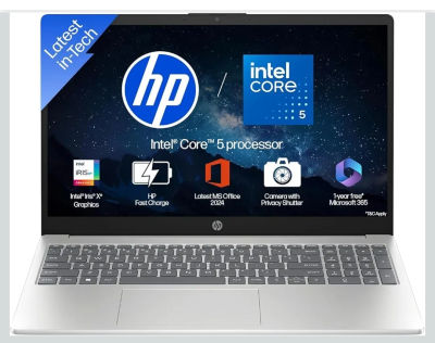 HP 15, Intel Core 5 120U (14th Gen) 8GB DDR4, 512GB SSD, FHD, Anti-Glare, Micro-Edge,Win11, M365(1yr)Backlit Laptop
