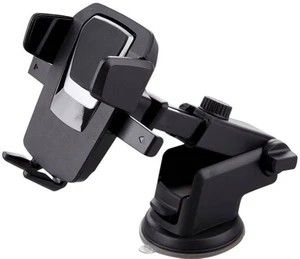 Bluedrum Car Mobile Holder for Windshield, Dashboard (Black, Silver)