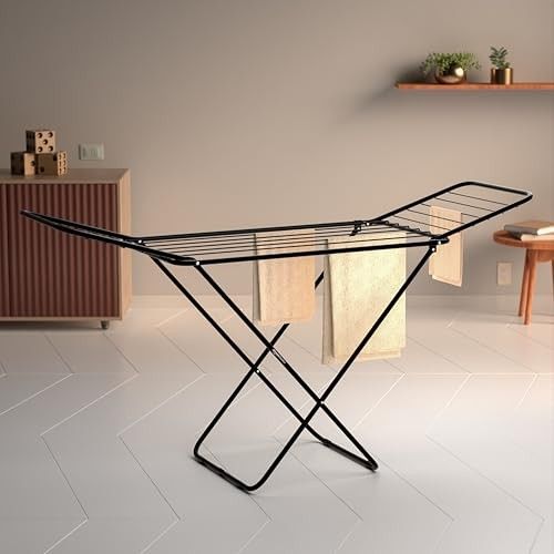 amazon basics Premium Cloth Drying Stand - 3-Way Folding, 42 Feet Total Length