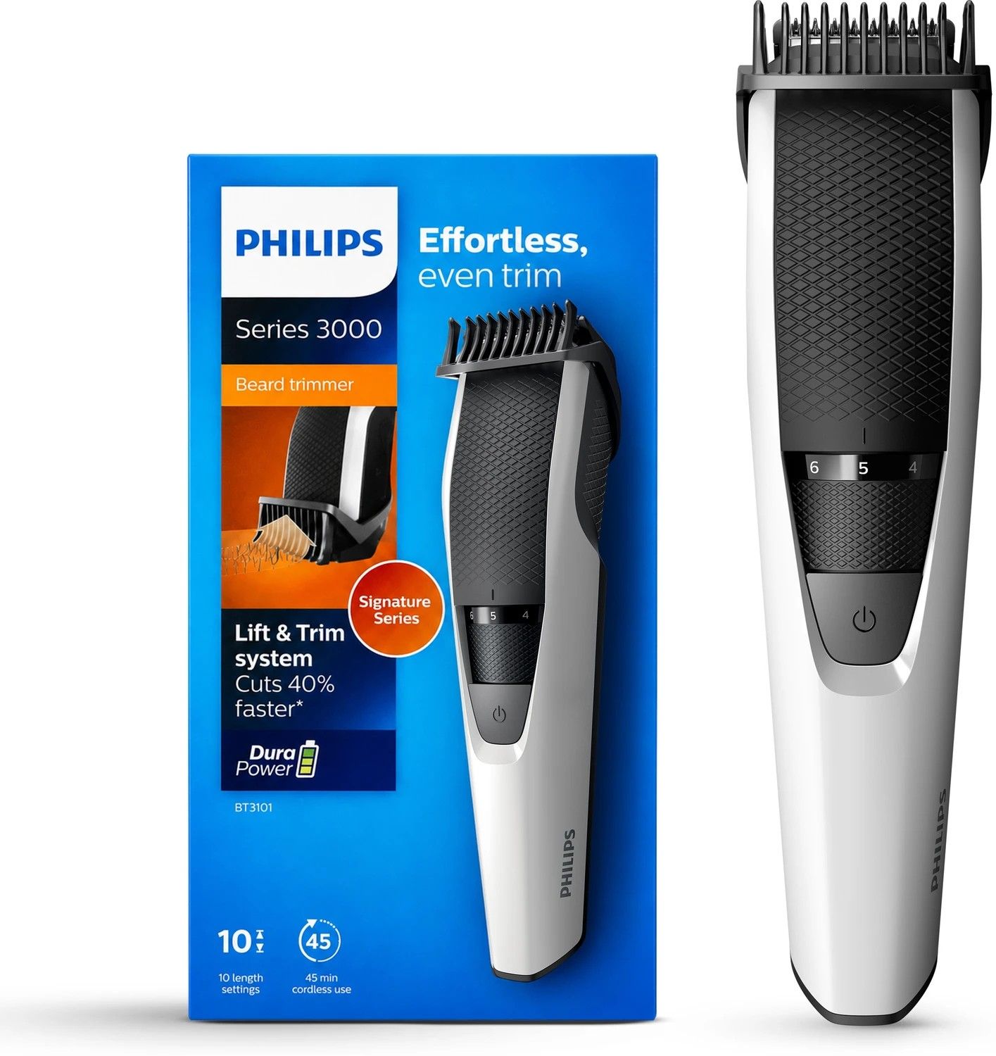 PHILIPS BT3101/15, Lift & Trim Tech, Effortless Even Trim Trimmer...more