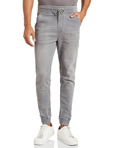 Amazon Brand - Symbol Men's Cotton Rich Stretchable Jogger Jeans | Casual Denim Relaxed Fit