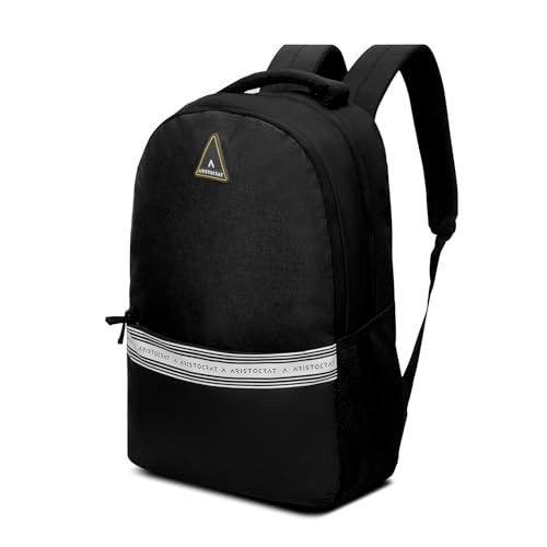 Aristocrat Blake 18L Laptop Backpack (Upto 15.6"),2 Compartments,Grey-Black