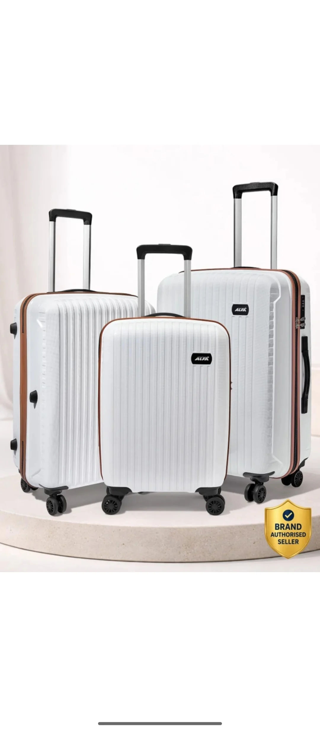 Alfa by VIP Trolley bag set of 2 or 3 with flushed for travelling upto 88% off