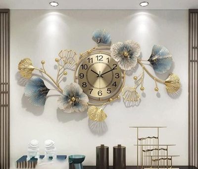 Funterest Analog 76.2 cm X 55.88 cm Wall Clock (Multicolor, Without Glass, Standard)
