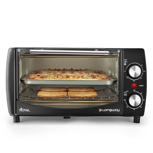Longway Royal OTG 12 Ltr Oven Toaster Griller with Heating Modes (1000 W, Black)