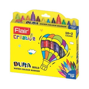 Flair Creative Dura Bold Water Color (Set of 12, Multicolor)