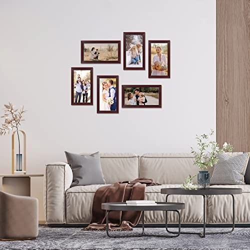 Amazon Brand - Solimo Photo Frame Set (Rosewood_SPF-1576)