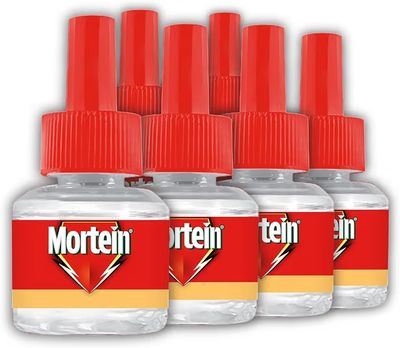 [Apply Coupon] Mortein 45ml x 6 (Buy 4 Get 2 Free) Fits All Machines | SmartPlus Mosquito Repellent Refill | Mosquito Repellent & Killer | 100% Protection from Dengue Mosquitoes, Pack of 6