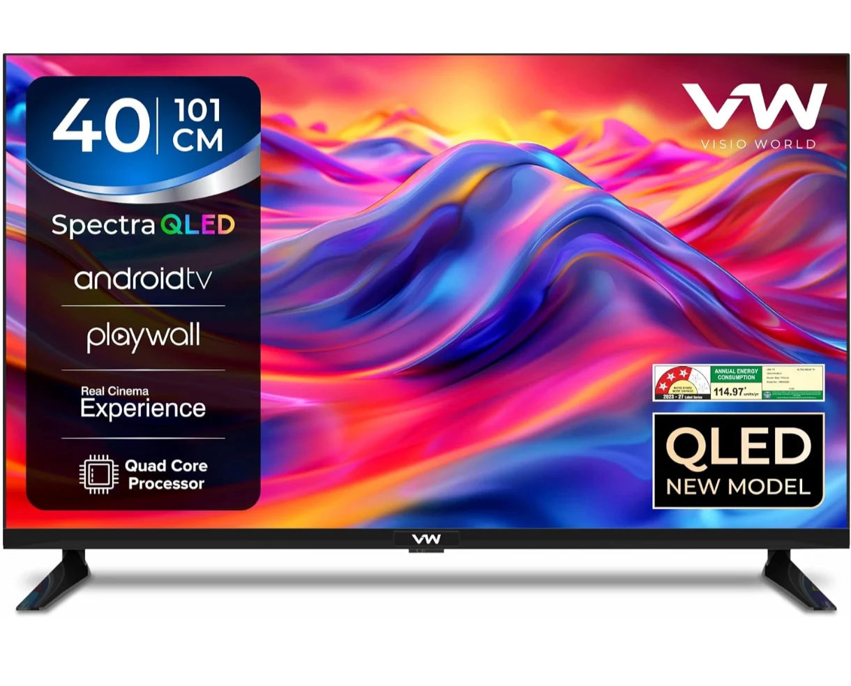 Visio World VW 101 cm (40 Inches) SmartChoice Spectra Series Full HD Smart QLED Android TV VW40AQ3
