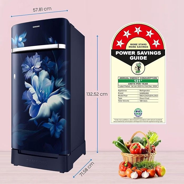 Samsung 189L Inverter Direct-Cool Single Door Refrigerator