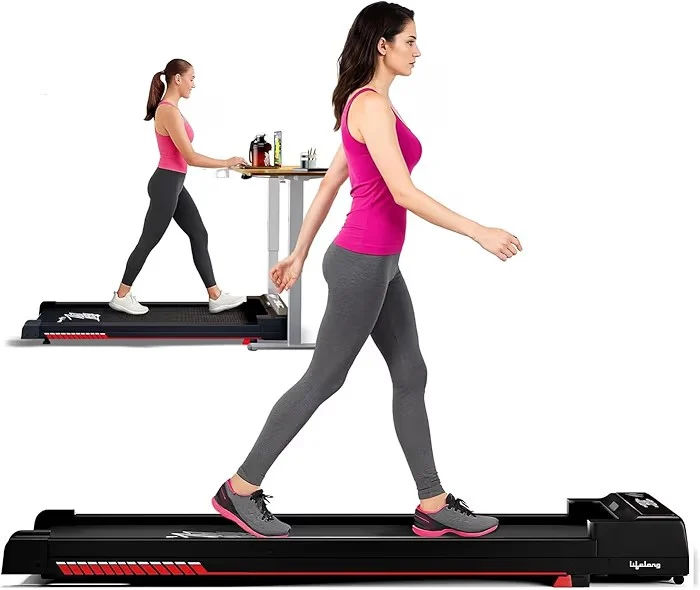 Lifelong Fit Pro Treadmill 3 HP Peak Dc Brushless Motor 2 Level Manual Incline Walking Machine at 8 km/Hr Speed