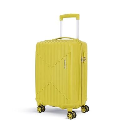 KAMILIANT by American Tourister Savvy|Cabin Trolley Bag Small Size (55 cms) for Travel| Hard Case Polypropylene (PP) Suitcase|360° 8-Wheel Spinner Luggage Trolley|Combination Lock|Cress Green