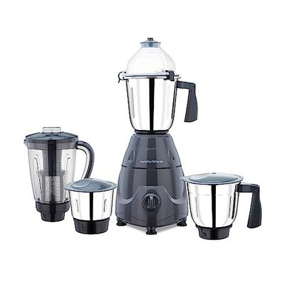 Morphy Richards Icon Superb 750 Watts Mixer Grinder| 4 Stainless Steel Mixer Jars Including Juicer Jar| 3-Speed Control With Pulse Effect Mixie| 1-Yr Warranty By Brand| Dark Grey