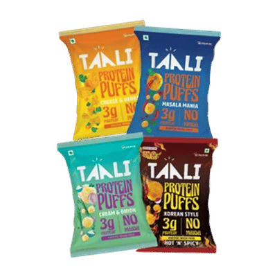 TAALI Variety Protein Puffs (4 x 21 g)