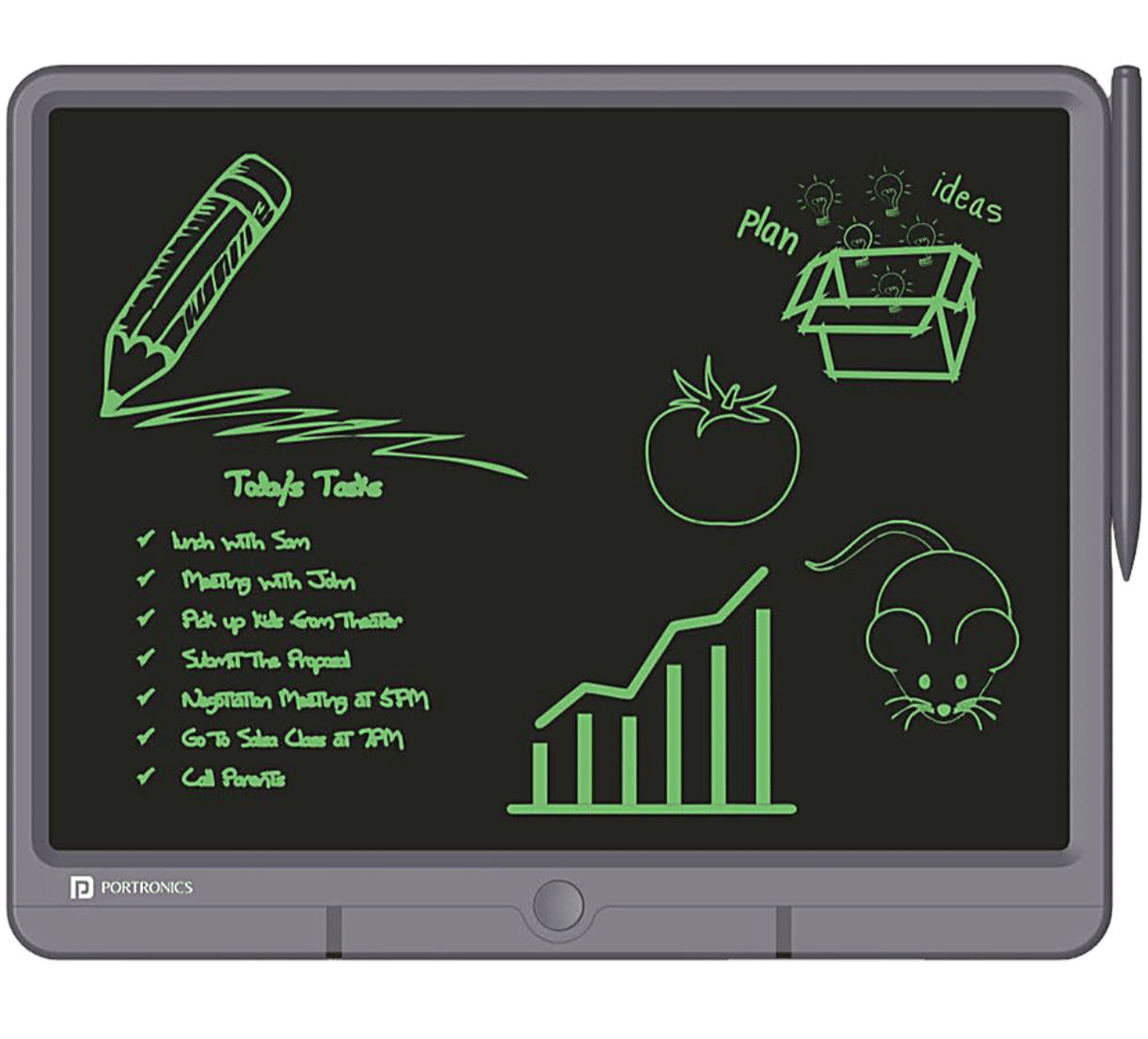 Bigbasket - Portronics Ruffpad 15 Re-Writable LCD Screen 38.1cm
